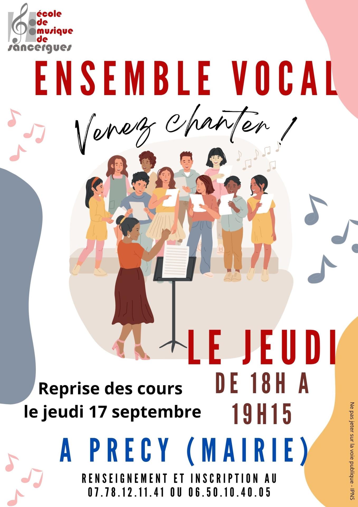 Affiche ensemble vocal