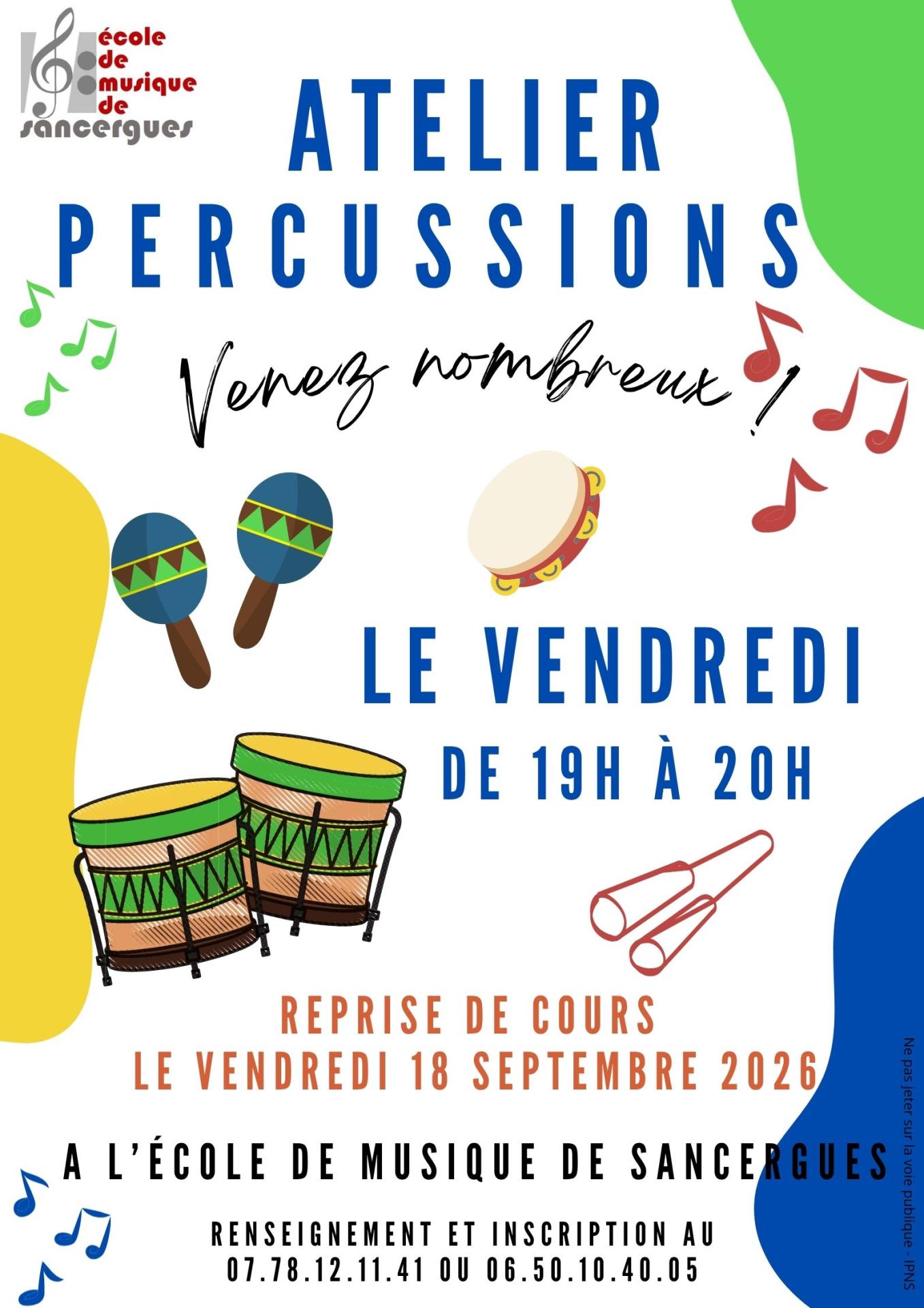 Affiche percussions