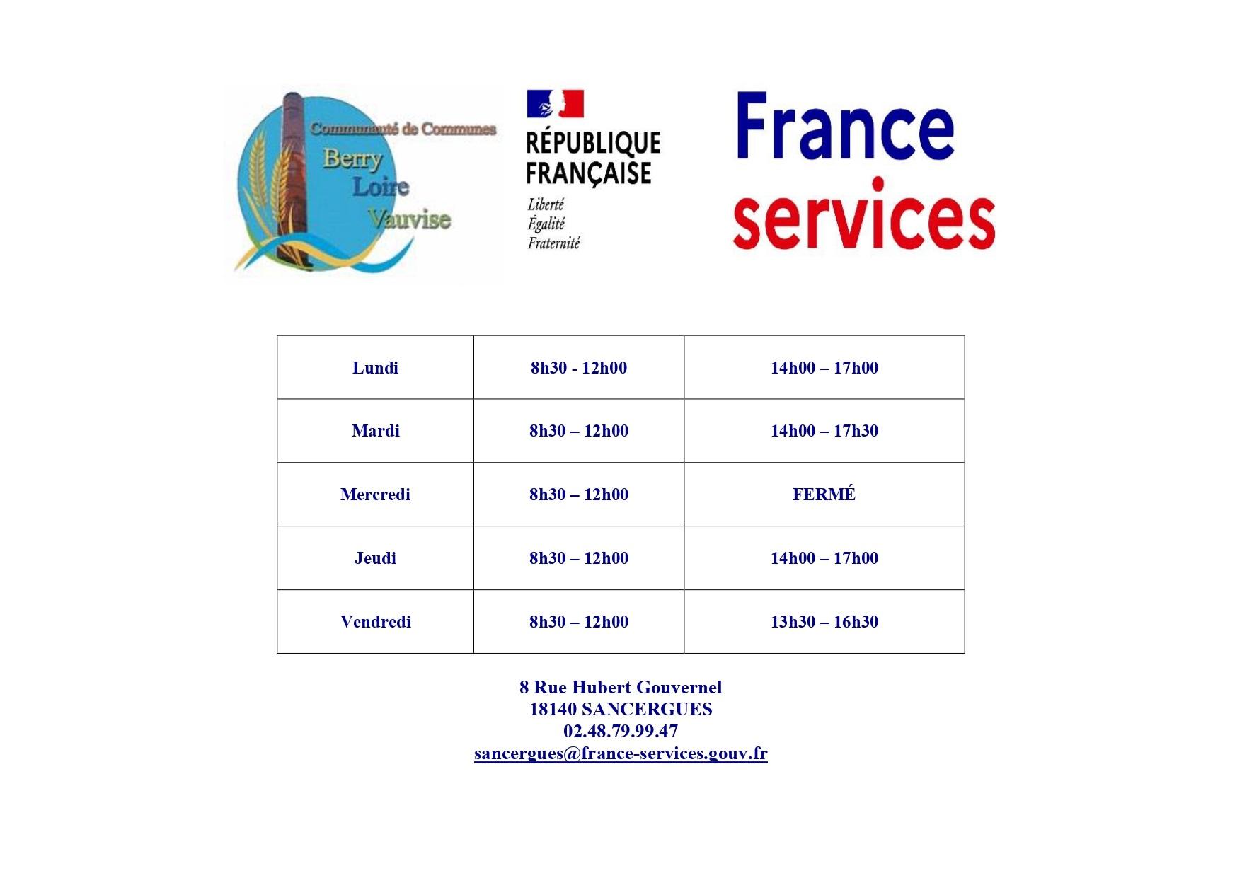 Horaires france services