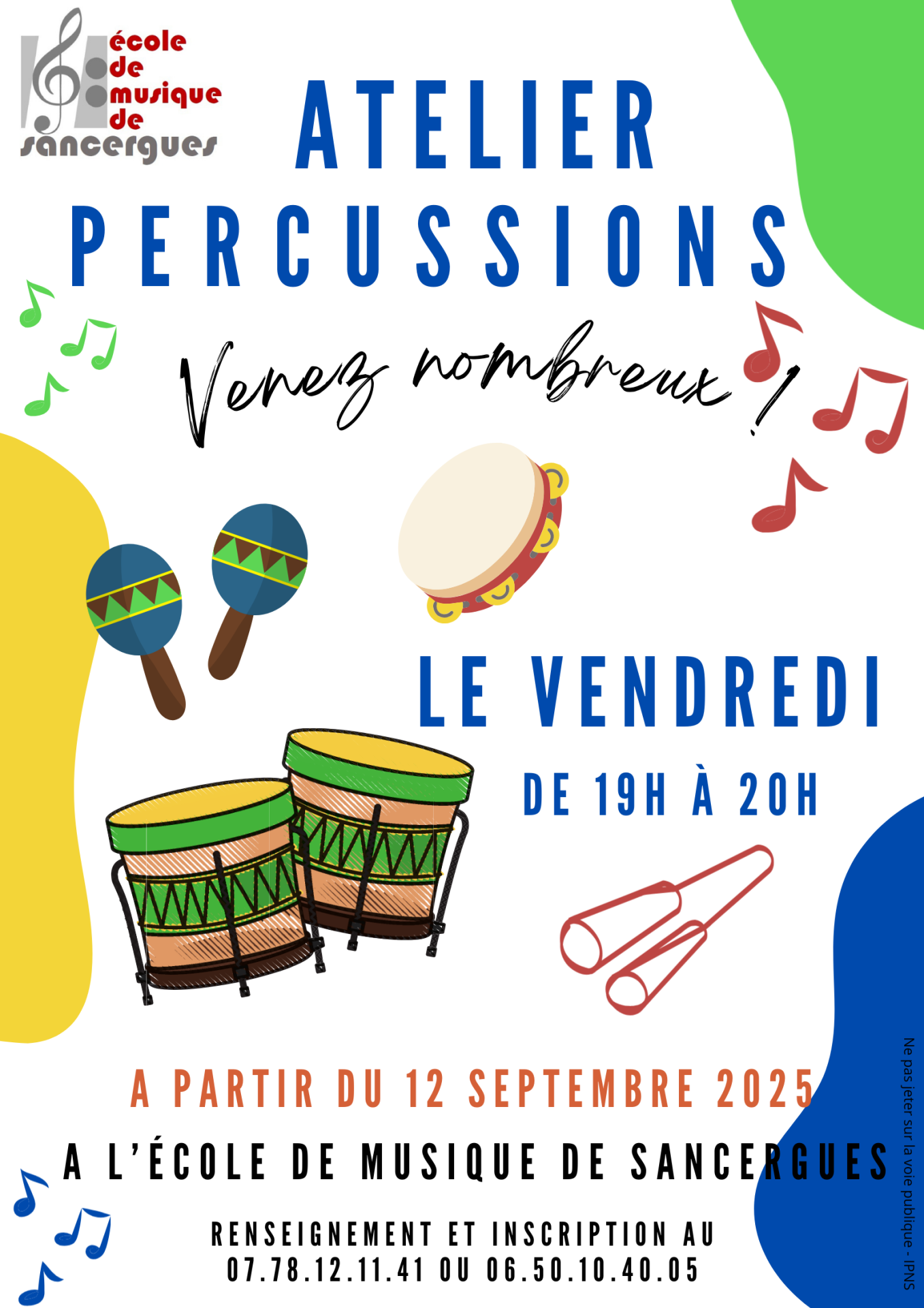 Rentree atelier percussions