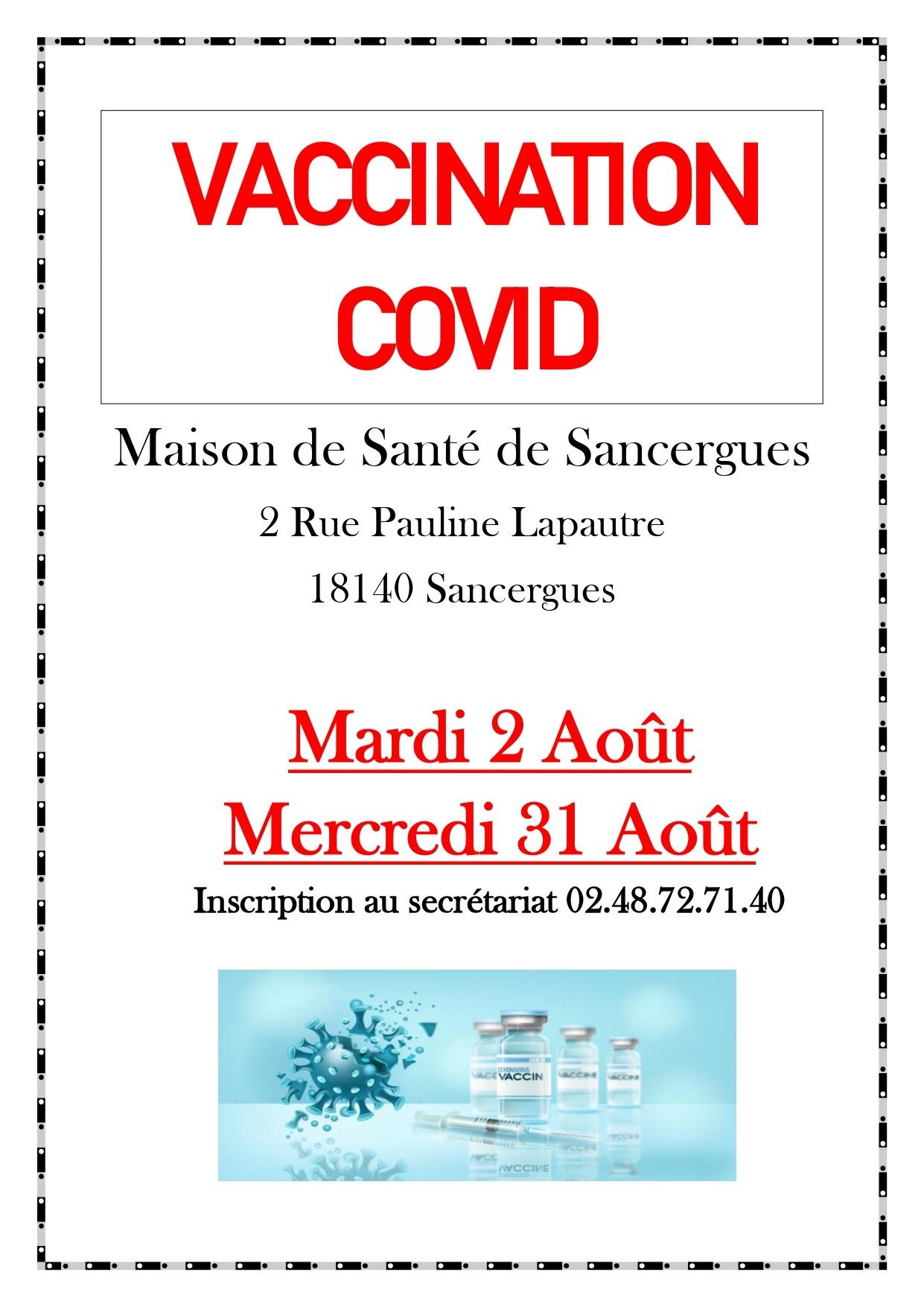 Vaccination covid msp sancergues 2